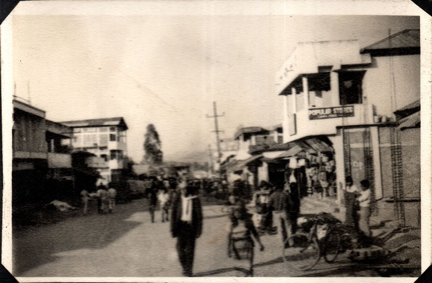 Teddim Road street scene in 1970s
