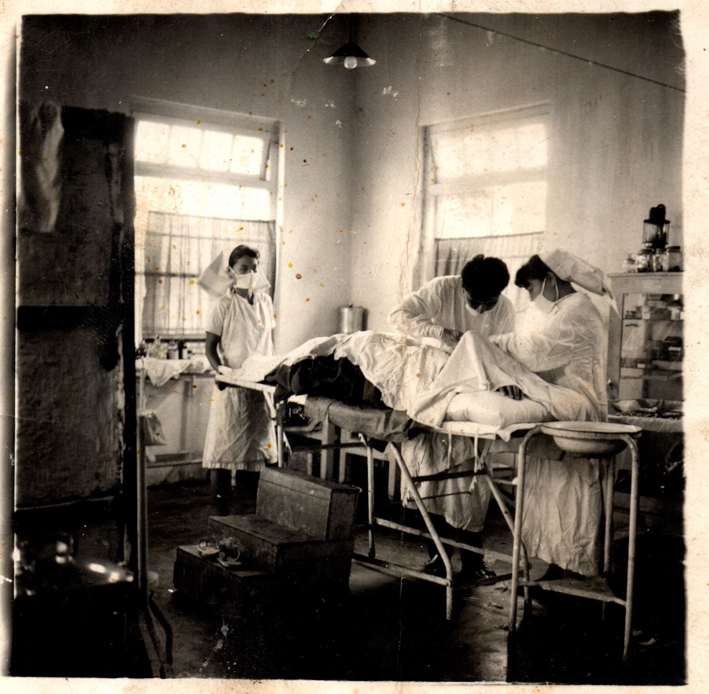 Operation Scene from the Operation Theatre of Civil Hospital, Churachandpur in 1960.